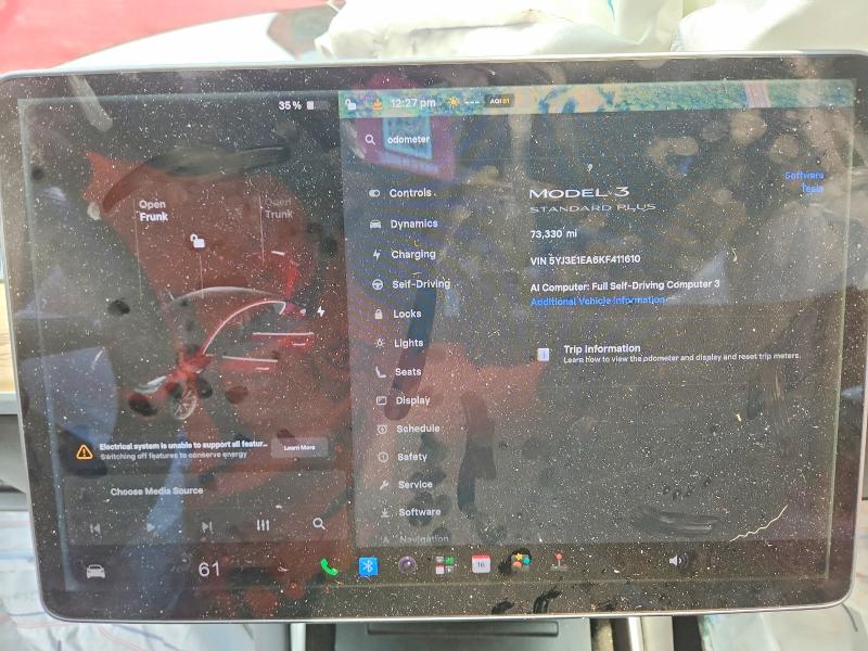 Photo 9 from auction – 2019 TESLA MODEL 3 with VIN 5YJ3E1EA6KF411610