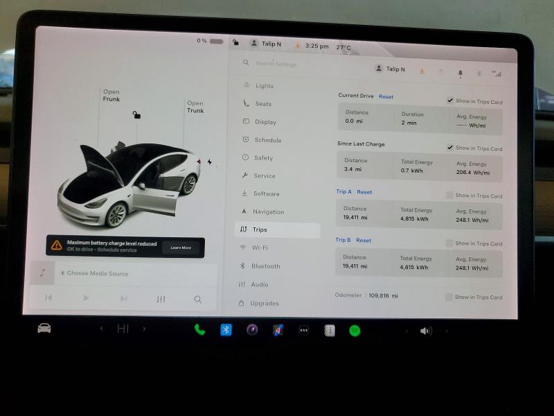 Снимка 9 от търг – 2021 TESLA MODEL 3 с VIN 5YJ3E1EA7MF862564