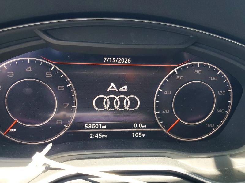 Photo 9 from auction – 2019 AUDI A4 with VIN WAUHMAF49KN015851
