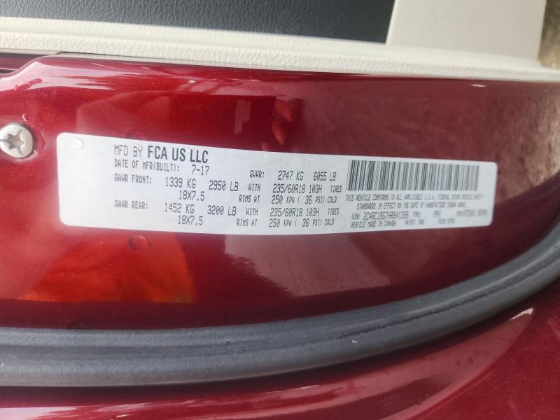 Photo 14 from auction – 2017 CHRYSLER PACIFICA with VIN 2C4RC1BG7HR841328