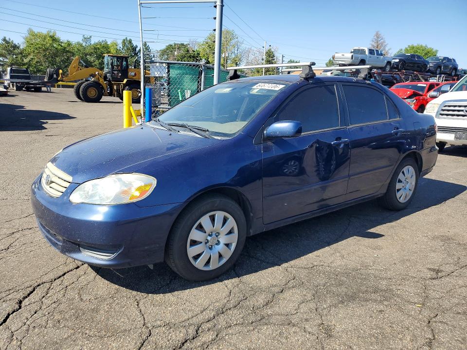 TOYOTA COROLLA 2003 with VIN 2T1BR38E63C003219 - Photo from auction