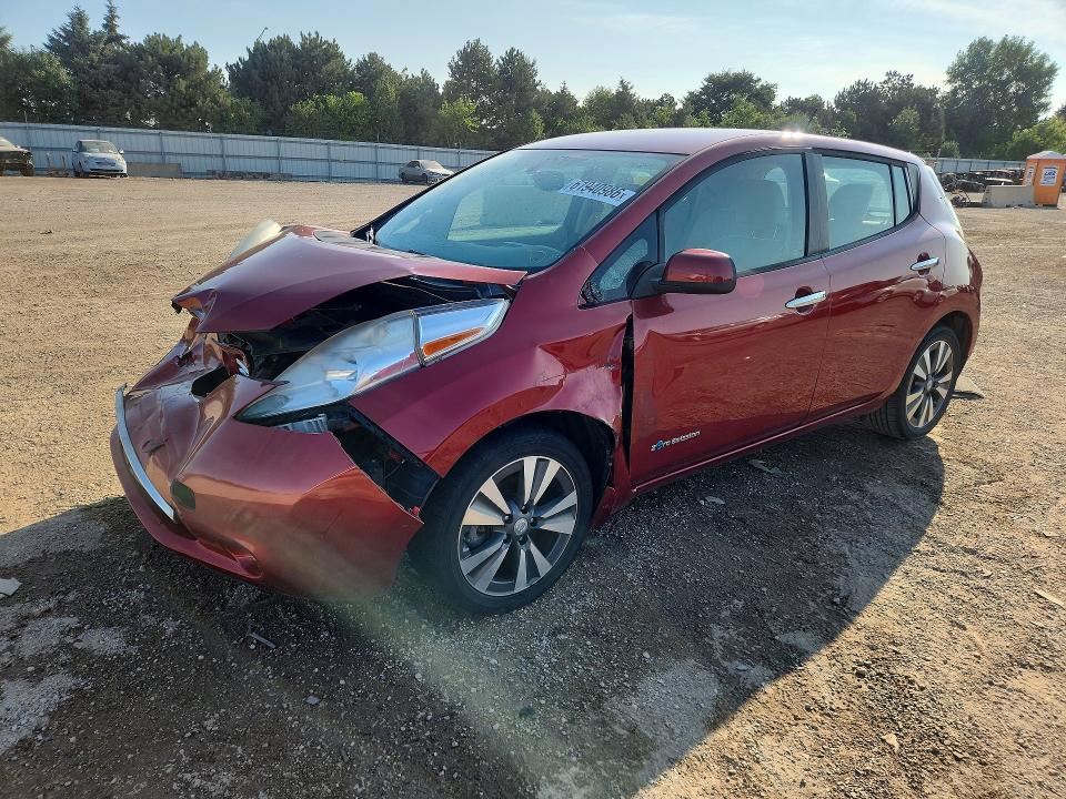 NISSAN LEAF 2015 with VIN 1N4AZ0CPXFC331703 - Photo from auction