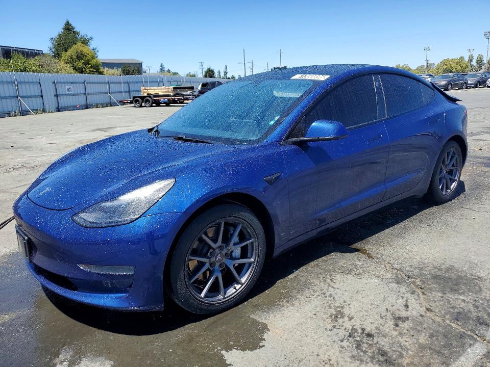 TESLA MODEL 3 2021 with VIN 5YJ3E1EA1MF875178 - Photo from auction