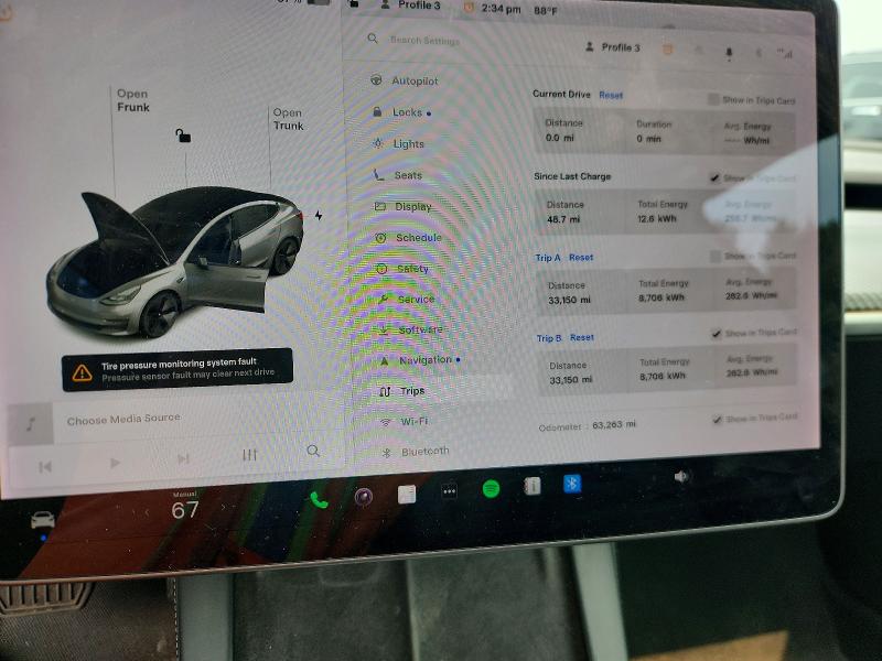 Photo 9 from auction – 2021 TESLA MODEL 3 with VIN 5YJ3E1EA6MF030990
