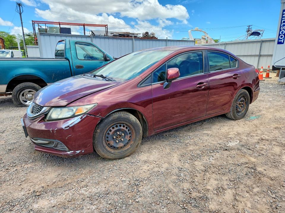 HONDA CIVIC 2013 with VIN 2HGFB2F51DH523923 - Photo from auction
