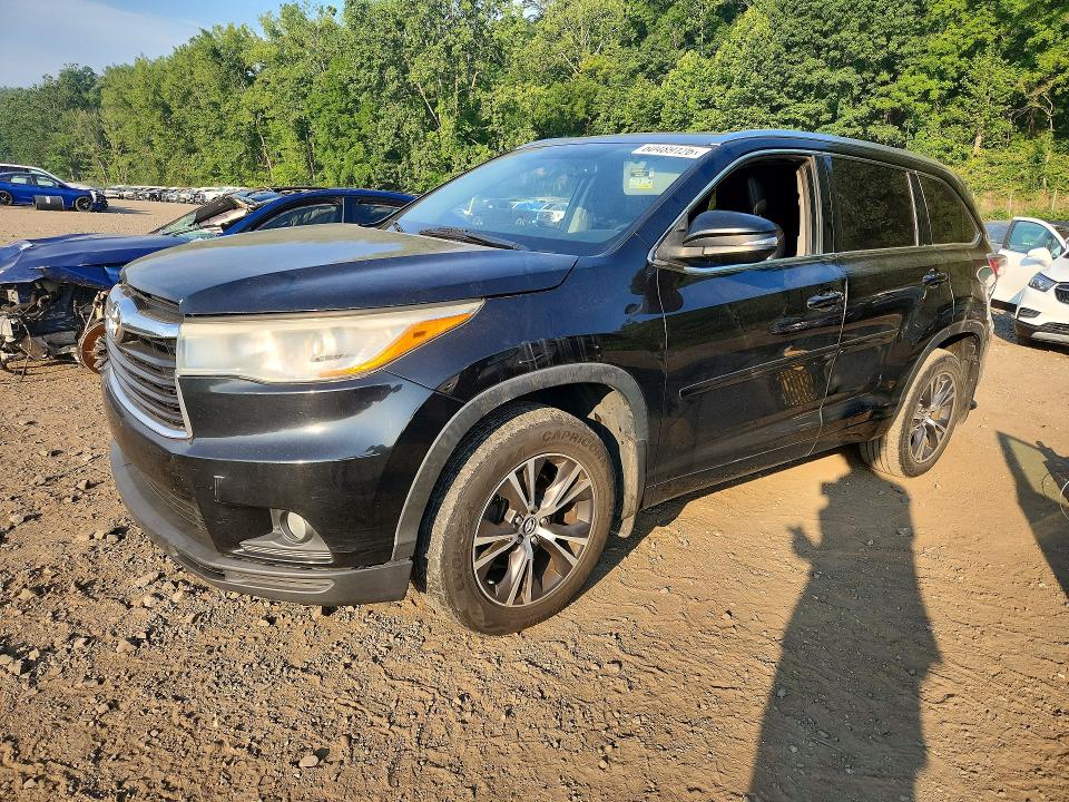 TOYOTA HIGHLANDER 2016 with VIN 5TDJKRFH5GS290632 - Photo from auction