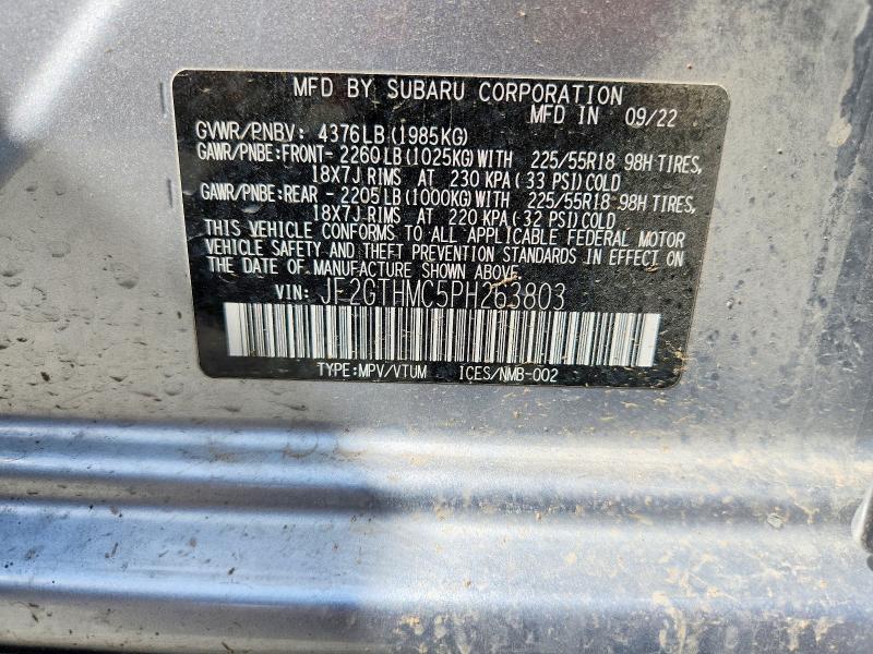 صورة رقم 14 من المزاد - 2023 SUBARU CROSSTREK مع VIN JF2GTHMC5PH263803