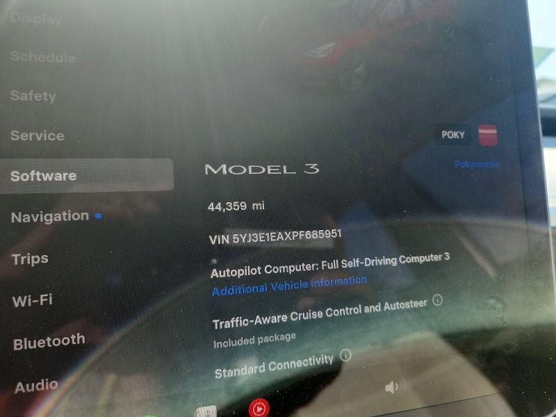 Photo 9 from auction – 2023 TESLA MODEL 3 with VIN 5YJ3E1EAXPF685951