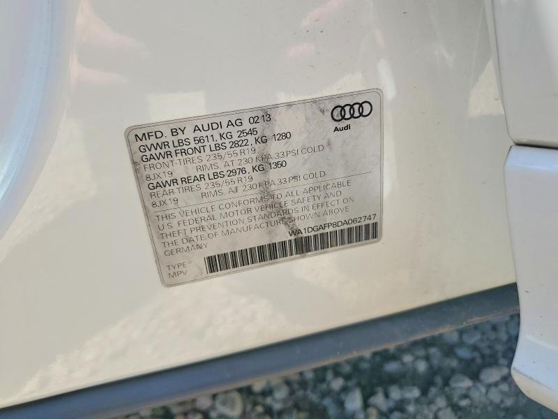 Photo 14 from auction – 2013 AUDI Q5 with VIN WA1DGAFP8DA062747