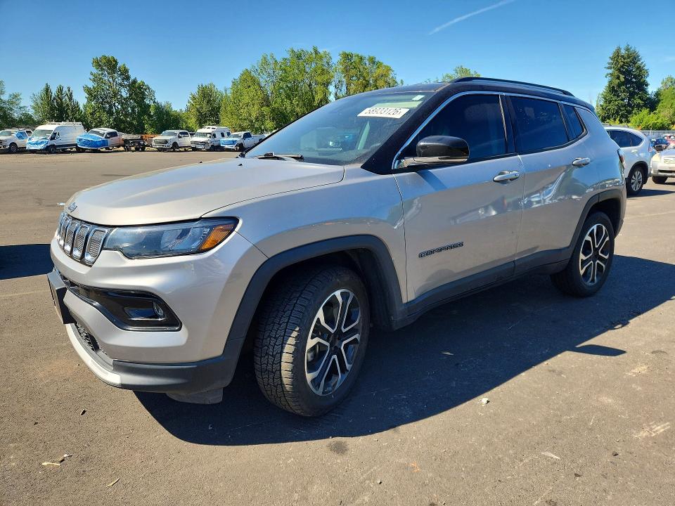 JEEP COMPASS 2022 with VIN 3C4NJDCB3NT154686 - Photo from auction