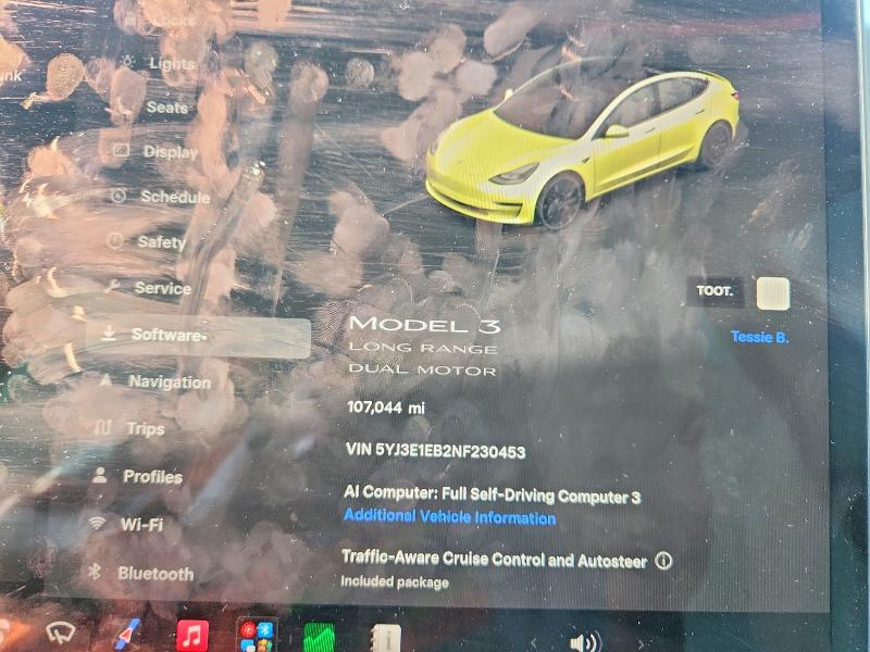 Photo 9 from auction – 2022 TESLA MODEL 3 with VIN 5YJ3E1EB2NF230453