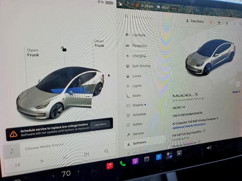 Photo 9 from auction – 2021 TESLA MODEL 3 with VIN 5YJ3E1EA0MF059076