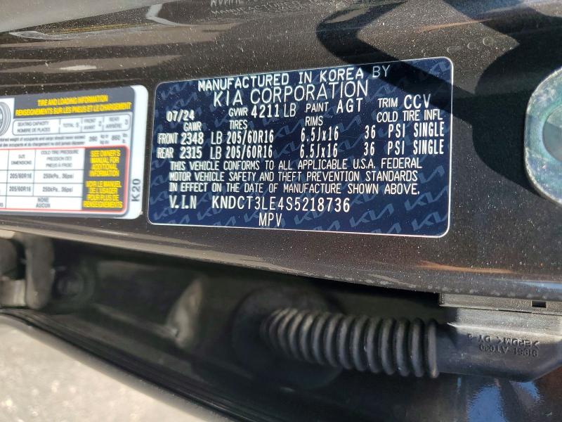 Photo 14 from auction – 2025 KIA NIRO with VIN KNDCT3LE4S5218736