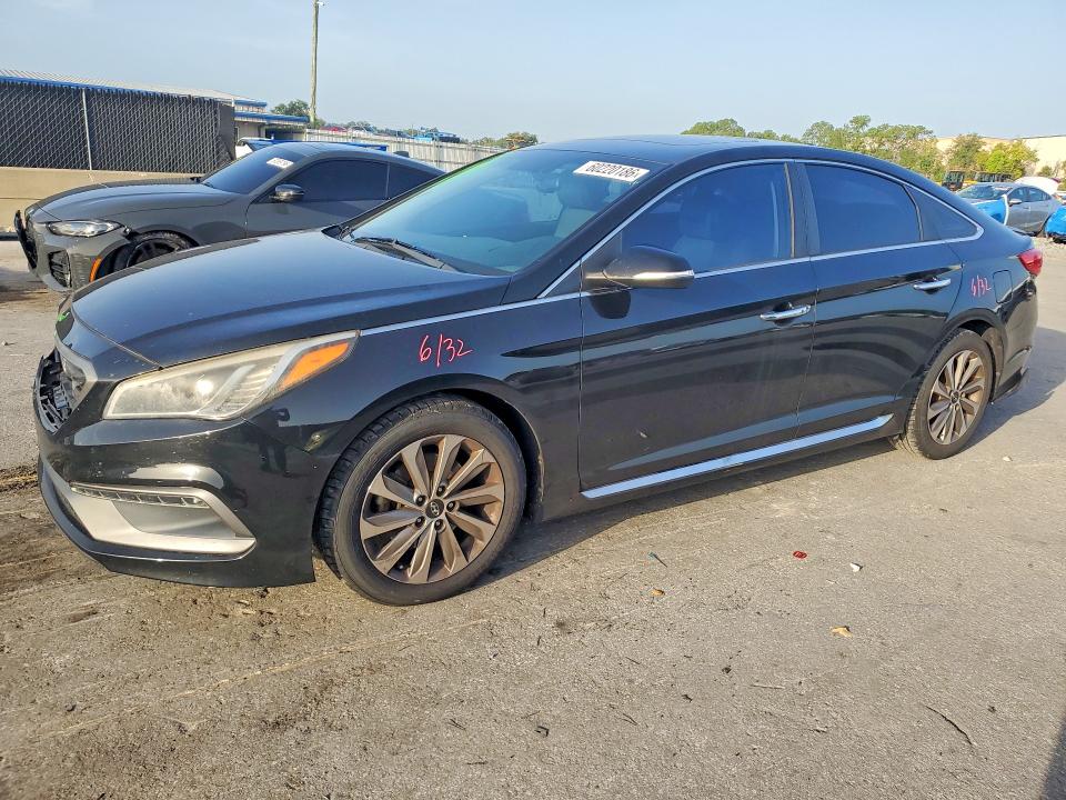 HYUNDAI SONATA 2017 with VIN 5NPE34AF3HH555370 - Photo from auction