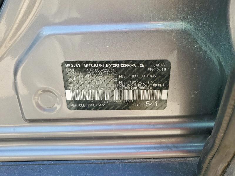 Photo 14 from auction – 2019 MITSUBISHI OUTLANDER with VIN JA4AD3A3XKZ043045