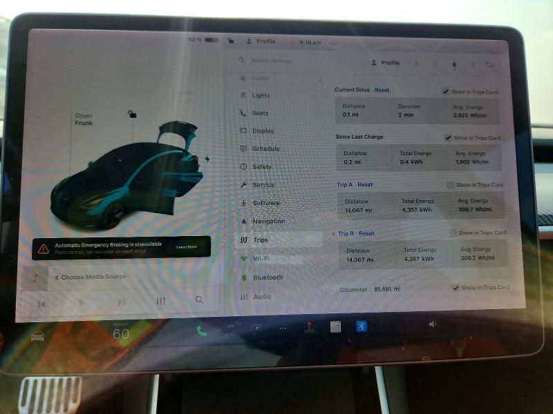 Photo 9 from auction – 2019 TESLA MODEL 3 with VIN 5YJ3E1EB2KF364665