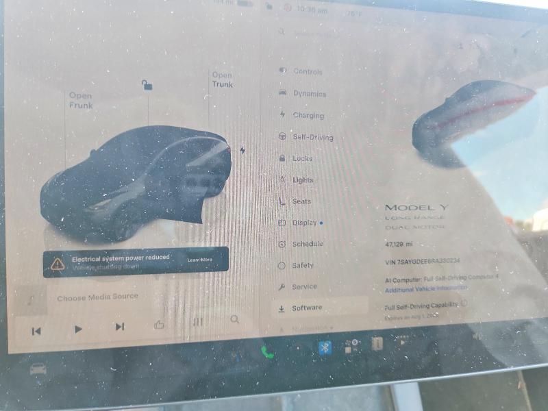 Photo 9 from auction – 2024 TESLA MODEL Y with VIN 7SAYGDEE6RA330234