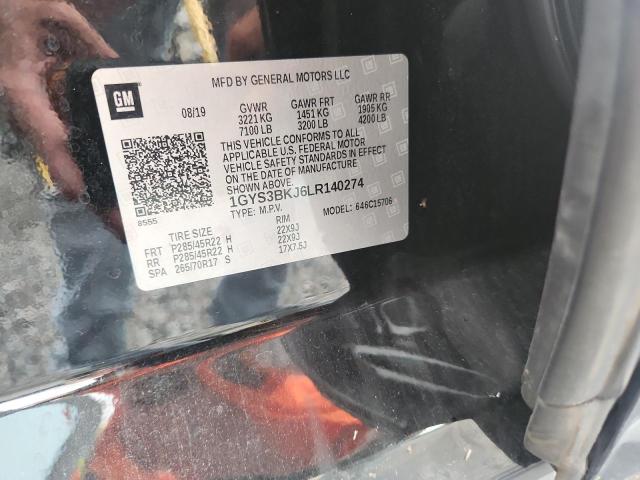 Photo 14 from auction – 2020 CADILLAC ESCALADE with VIN 1GYS3BKJ6LR140274