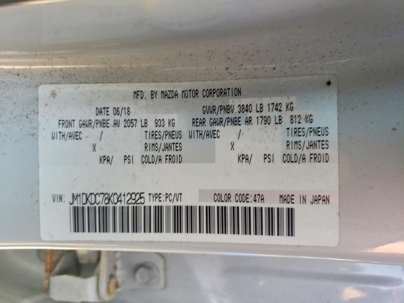Photo 14 from auction – 2019 MAZDA CX-3 with VIN JM1DKDC78K0412925