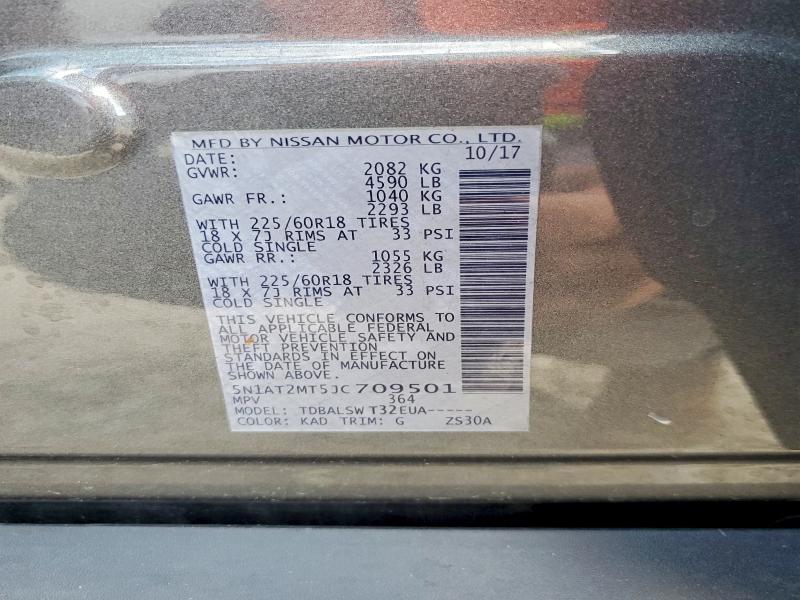 Photo 14 from auction – 2018 NISSAN ROGUE with VIN 5N1AT2MT5JC709501