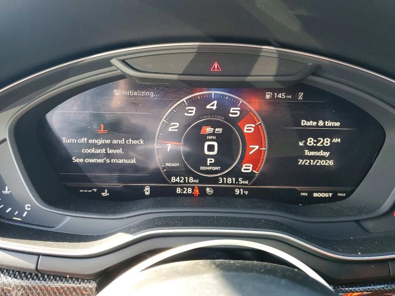 صورة رقم 9 من المزاد - 2018 AUDI S5 مع VIN WAUB4CF57JA100994