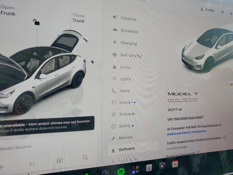 Zdjęcie 9 z aukcji – 2025 TESLA MODEL Y z VIN 7SAYGDEFXSA376857