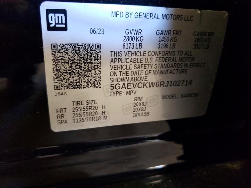 Zdjęcie 10 z aukcji – 2024 BUICK ENCLAVE z VIN 5GAEVCKW6RJ102714