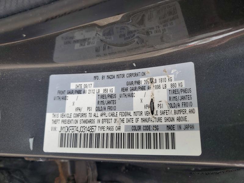 Photo 14 from auction – 2018 MAZDA CX-3 with VIN JM1DKFB74J0314857
