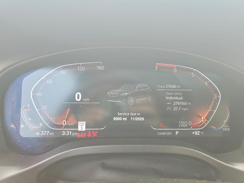 Photo 9 from auction – 2023 BMW X3 with VIN 5UX53DP08P9N63344