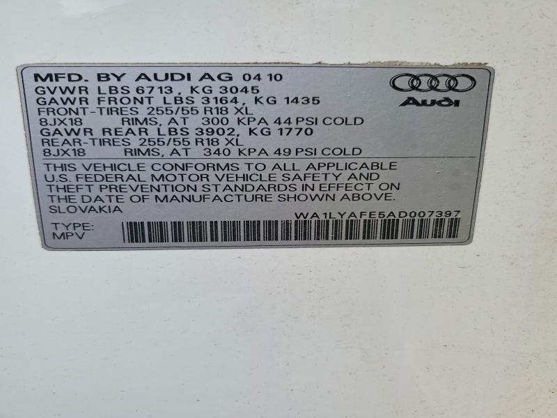 Фото 14 с аукциона – 2010 AUDI Q7 с VIN WA1LYAFE5AD007397