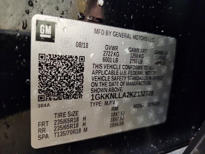 Photo 14 from auction – 2019 GMC ACADIA with VIN 1GKKNLLA2KZ132728