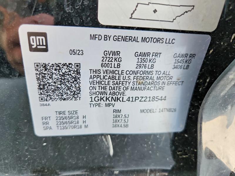 Photo 14 from auction – 2023 GMC ACADIA with VIN 1GKKNKL41PZ218544