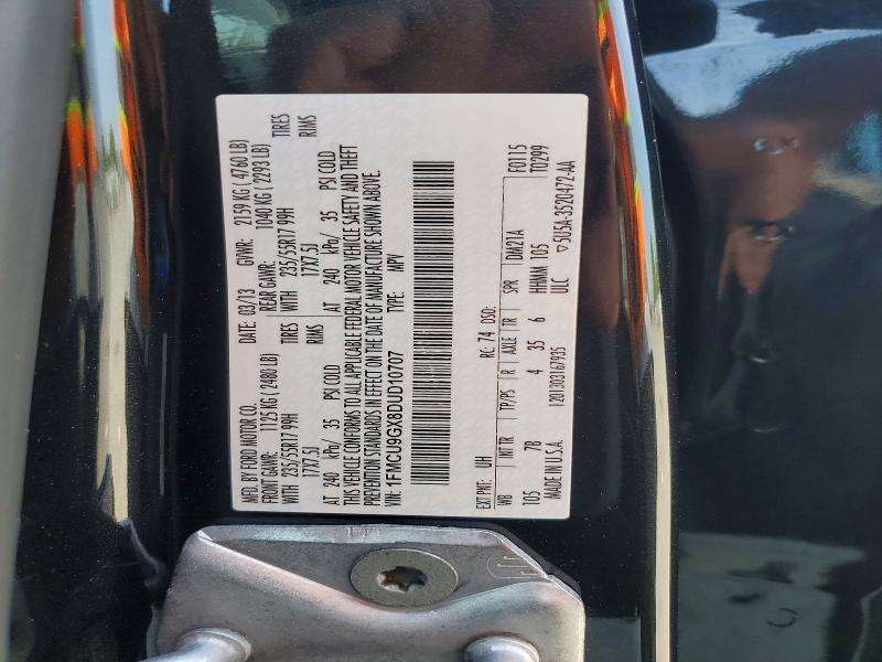 Photo 14 from auction – 2013 FORD ESCAPE with VIN 1FMCU9GX8DUD10707