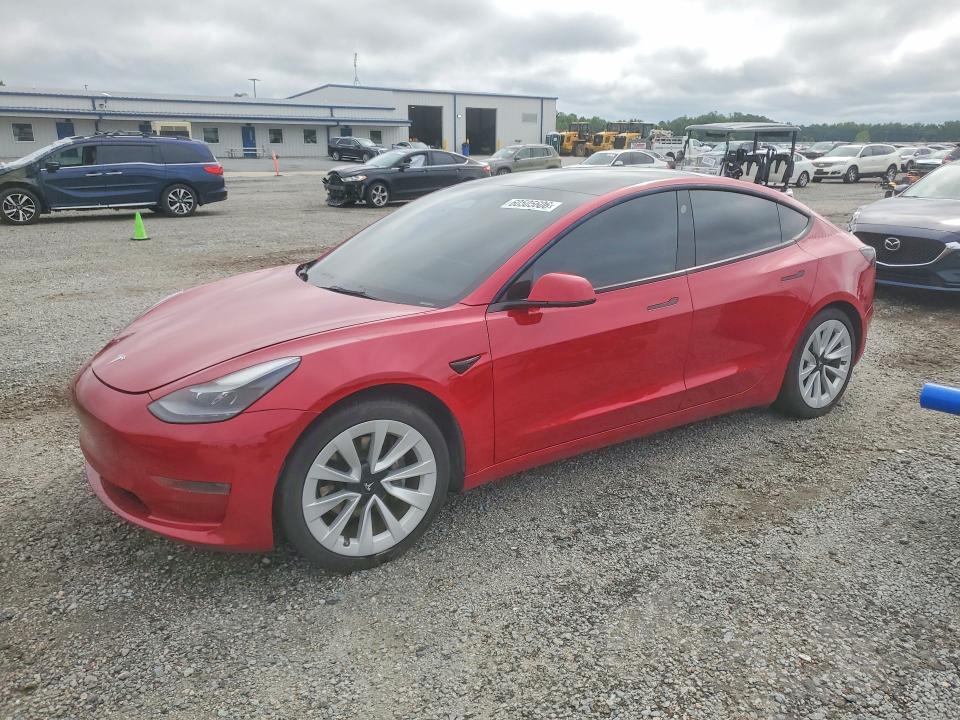 TESLA MODEL 3 2021 with VIN 5YJ3E1EA5MF100964 - Photo from auction