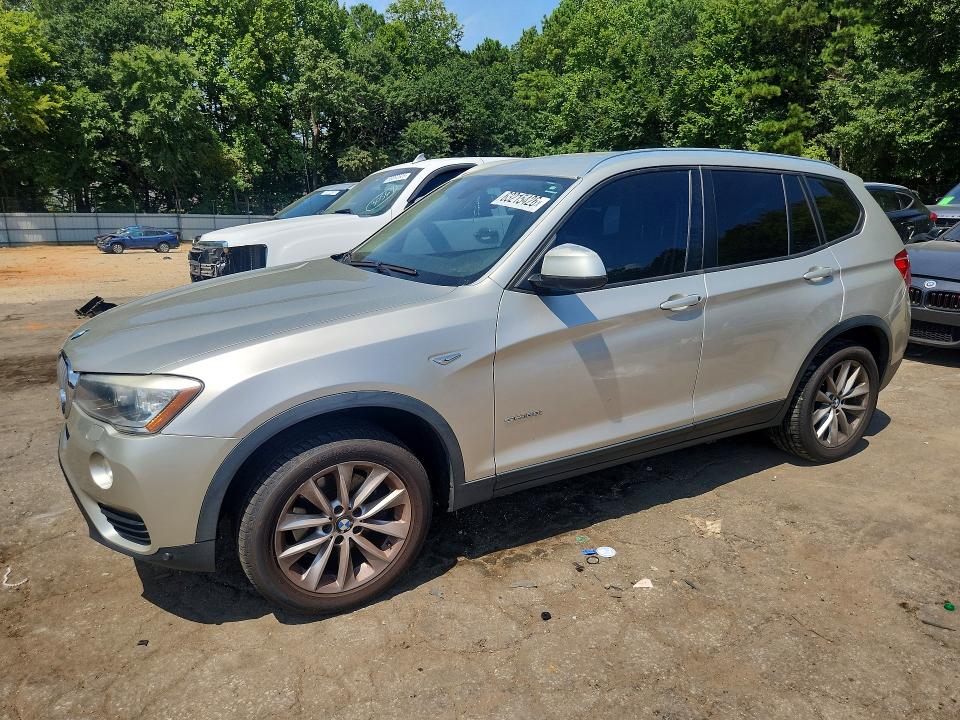 BMW X3 2015 with VIN 5UXWZ7C50F0F76228 - Photo from auction