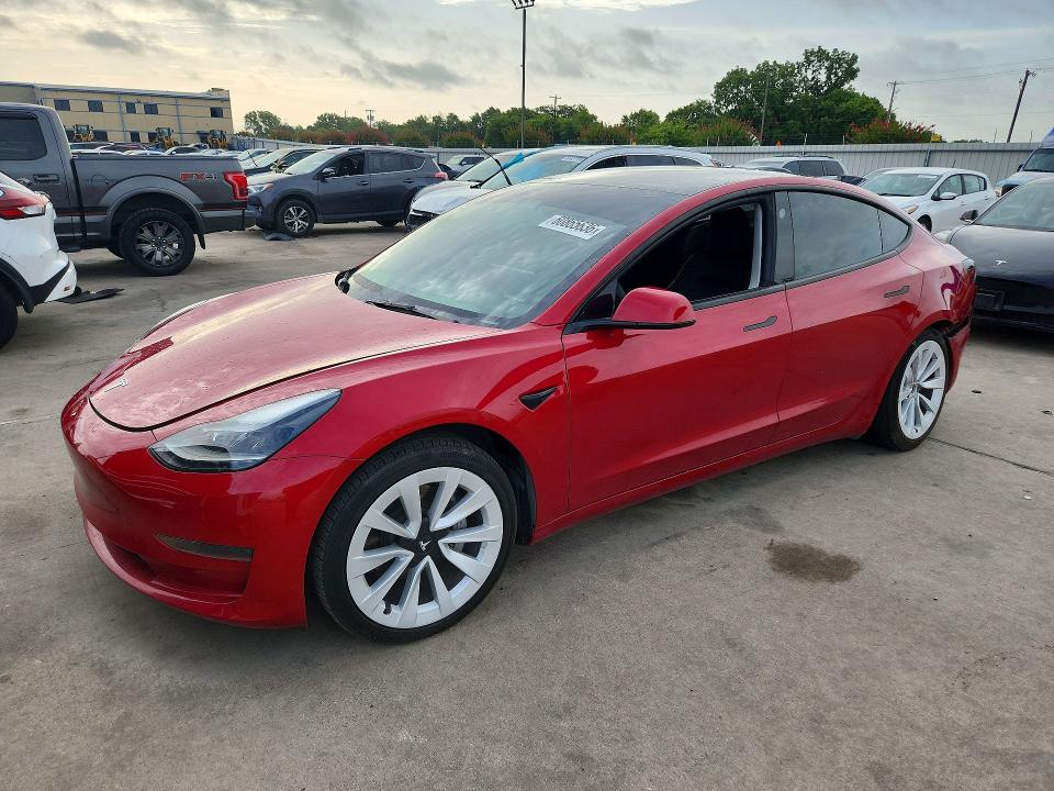 TESLA MODEL 3 2023 with VIN 5YJ3E1EAXPF642582 - Photo from auction