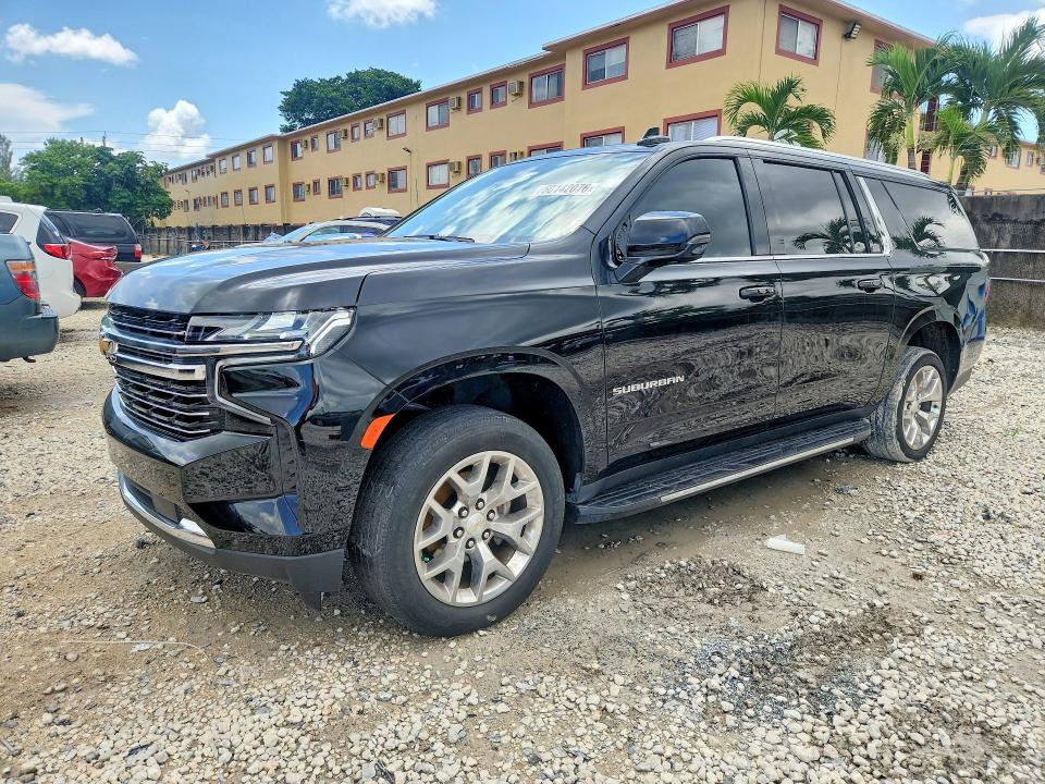 CHEVROLET SUBURBAN 2023 with VIN 1GNSCCKD7PR244680 - Photo from auction