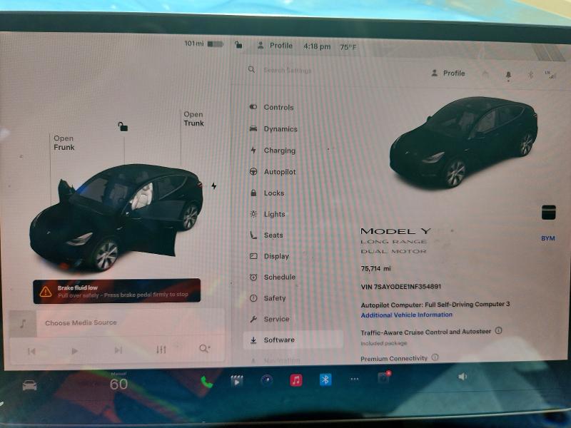 Photo 9 from auction – 2022 TESLA MODEL Y with VIN 7SAYGDEE1NF354891