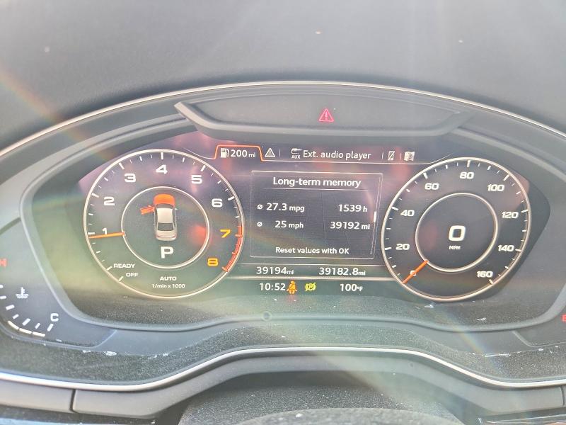 Photo 9 from auction – 2019 AUDI A4 with VIN WAUENAF42KN014864