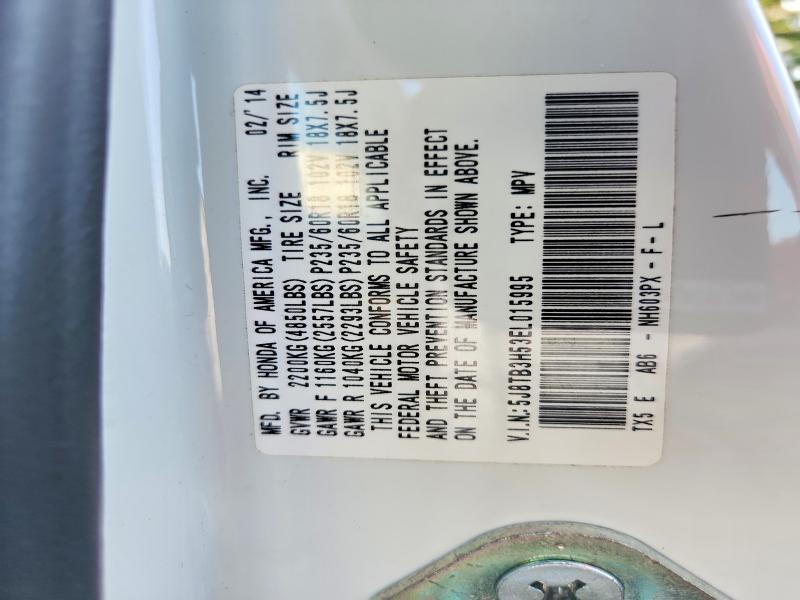 Photo 14 from auction – 2014 ACURA RDX with VIN 5J8TB3H53EL015995