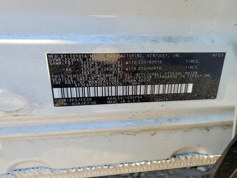 Photo 14 from auction – 2023 TOYOTA RAV4 with VIN 4T3E6RFV2PU131559