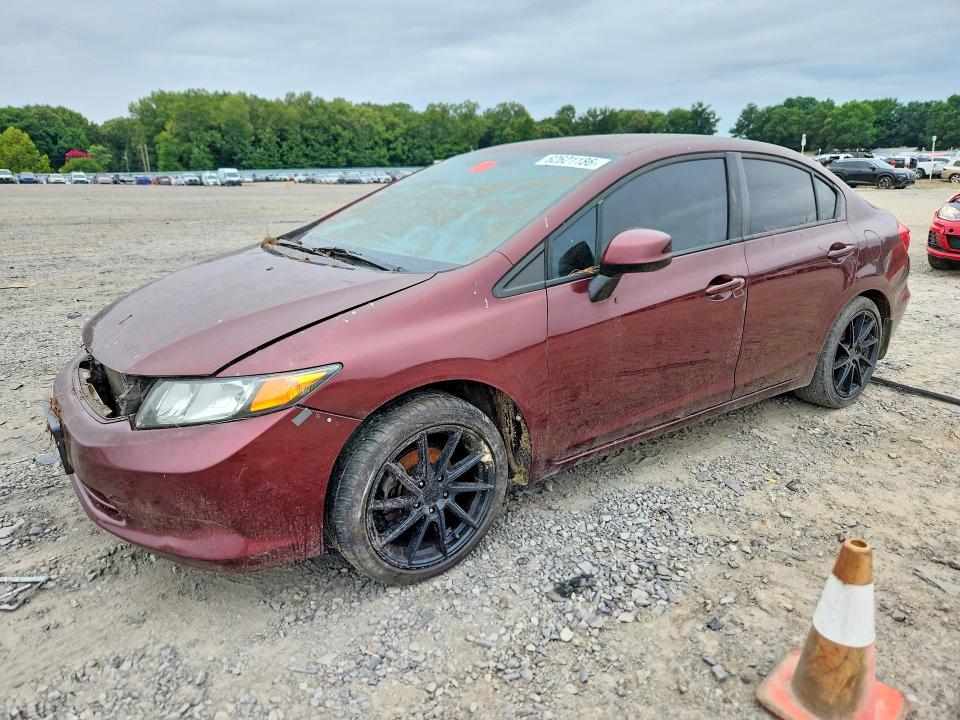 HONDA CIVIC 2012 with VIN 19XFB2F50CE366121 - Photo from auction