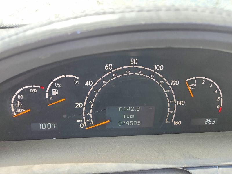 Photo 9 from auction – 2001 MERCEDES-BENZ CL with VIN WDBPJ78J11A009706