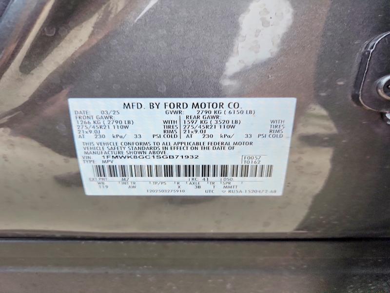 Photo 14 from auction – 2025 FORD EXPLORER with VIN 1FMWK8GC1SGB71932