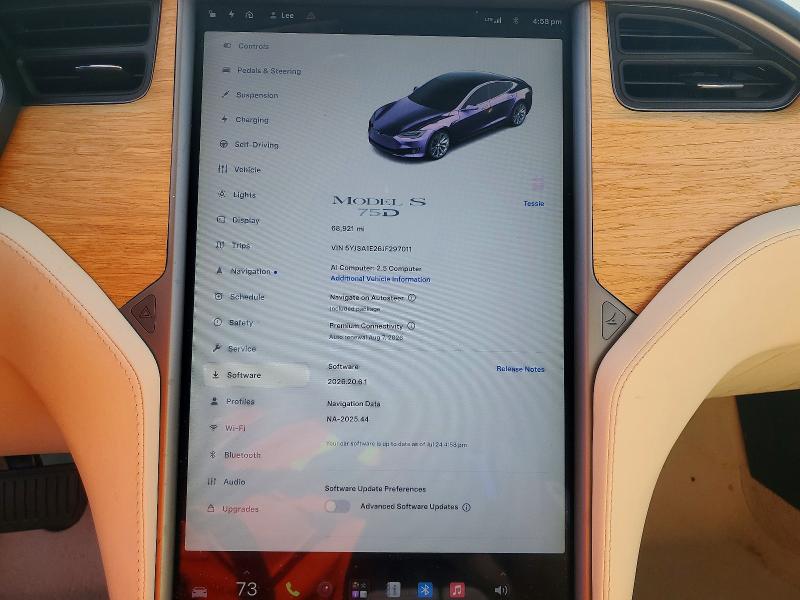Photo 9 from auction – 2018 TESLA MODEL S with VIN 5YJSA1E26JF297011