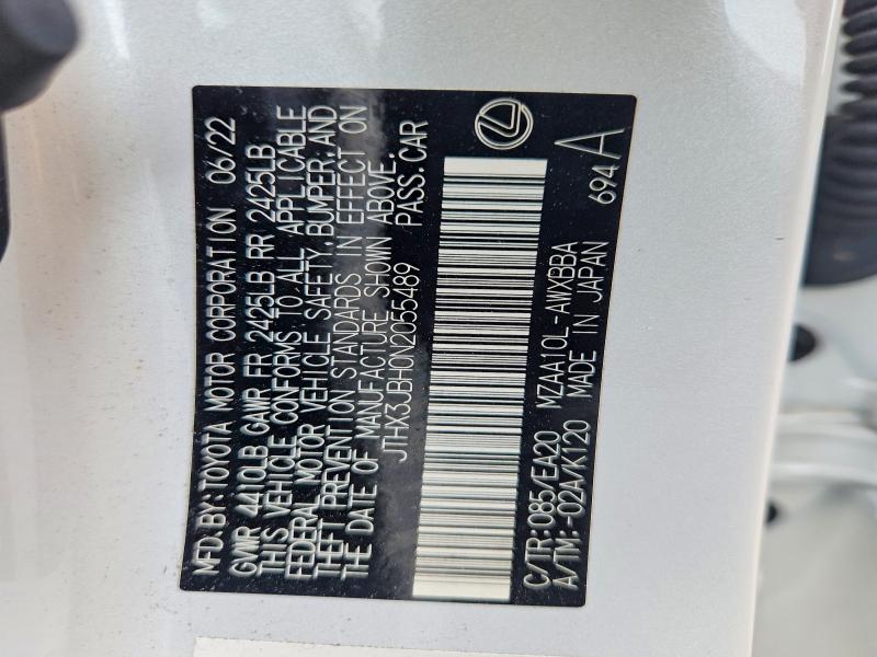 Photo 14 from auction – 2022 LEXUS UX 200 with VIN JTHX3JBH0N2055489