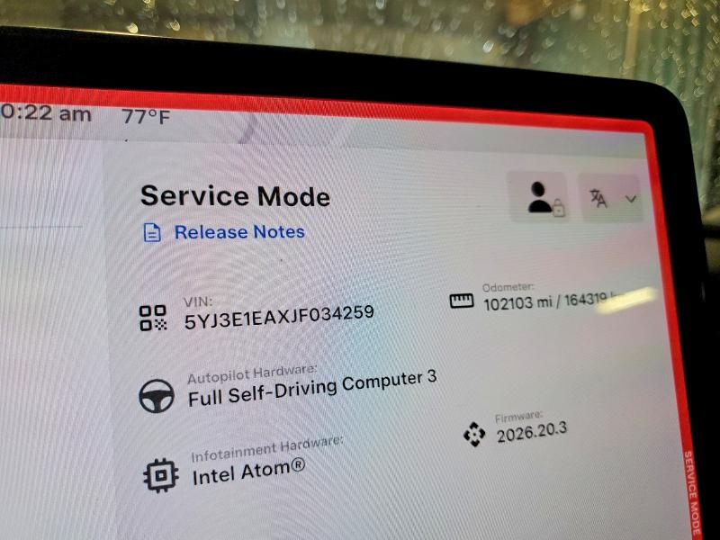 Photo 9 from auction – 2018 TESLA MODEL 3 with VIN 5YJ3E1EAXJF034259