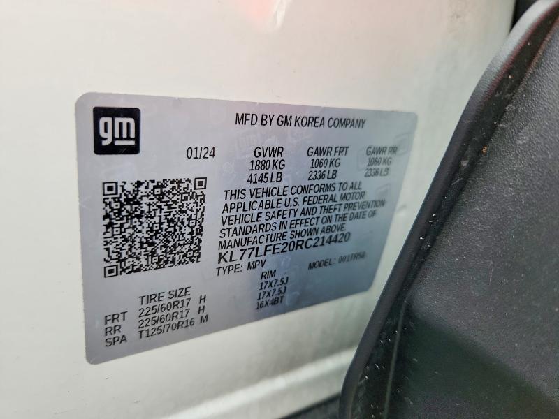 Foto 14 de la subasta – 2024 CHEVROLET TRAX con VIN KL77LFE20RC214420