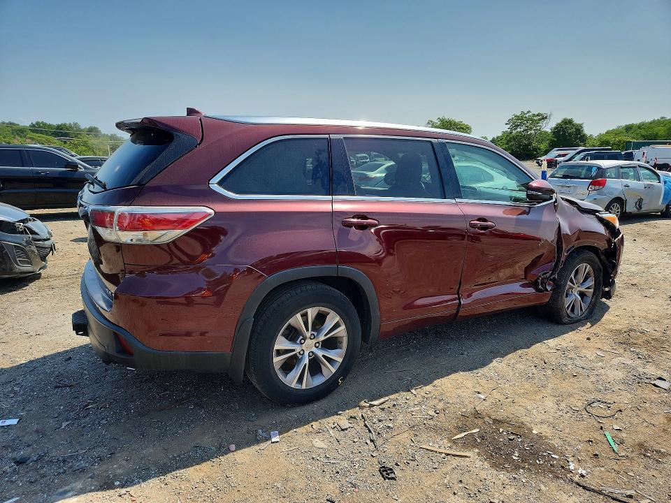 صورة رقم 3 من المزاد - 2015 TOYOTA HIGHLANDER مع VIN 5TDJKRFH7FS082072