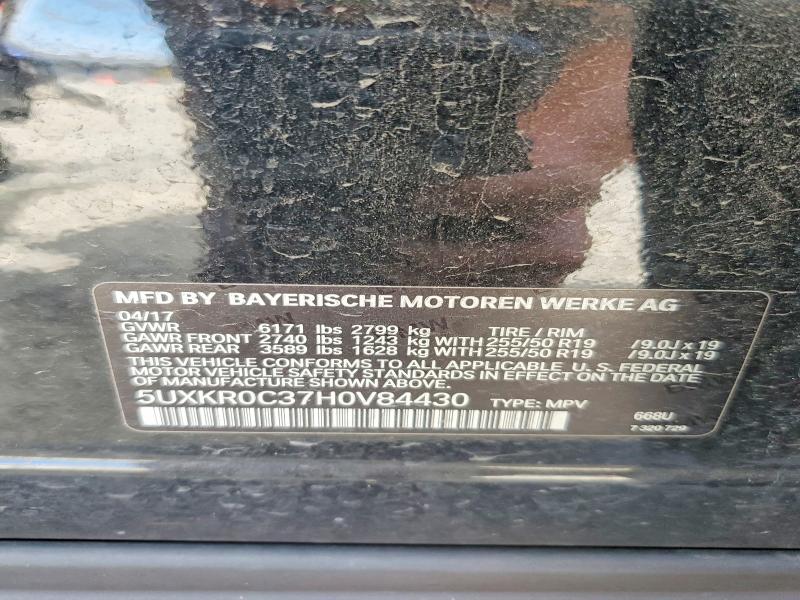 Photo 14 from auction – 2017 BMW X5 with VIN 5UXKR0C37H0V84430